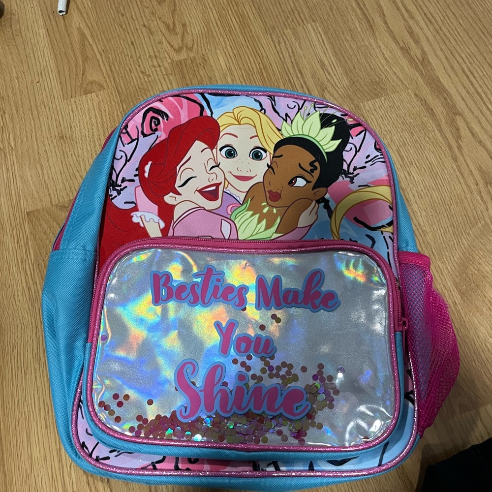 Disney Princess Backpack with Holographic Pocket